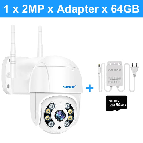 Smar 1080P 5MP 4K WiFi Camera Outdoor 5X Digital Zoom PTZ Wireless
