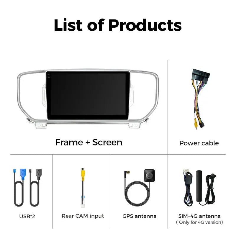 Android 14 Car Multimedia Radio For KIA Sportage 4 2016 2017 2018 2019