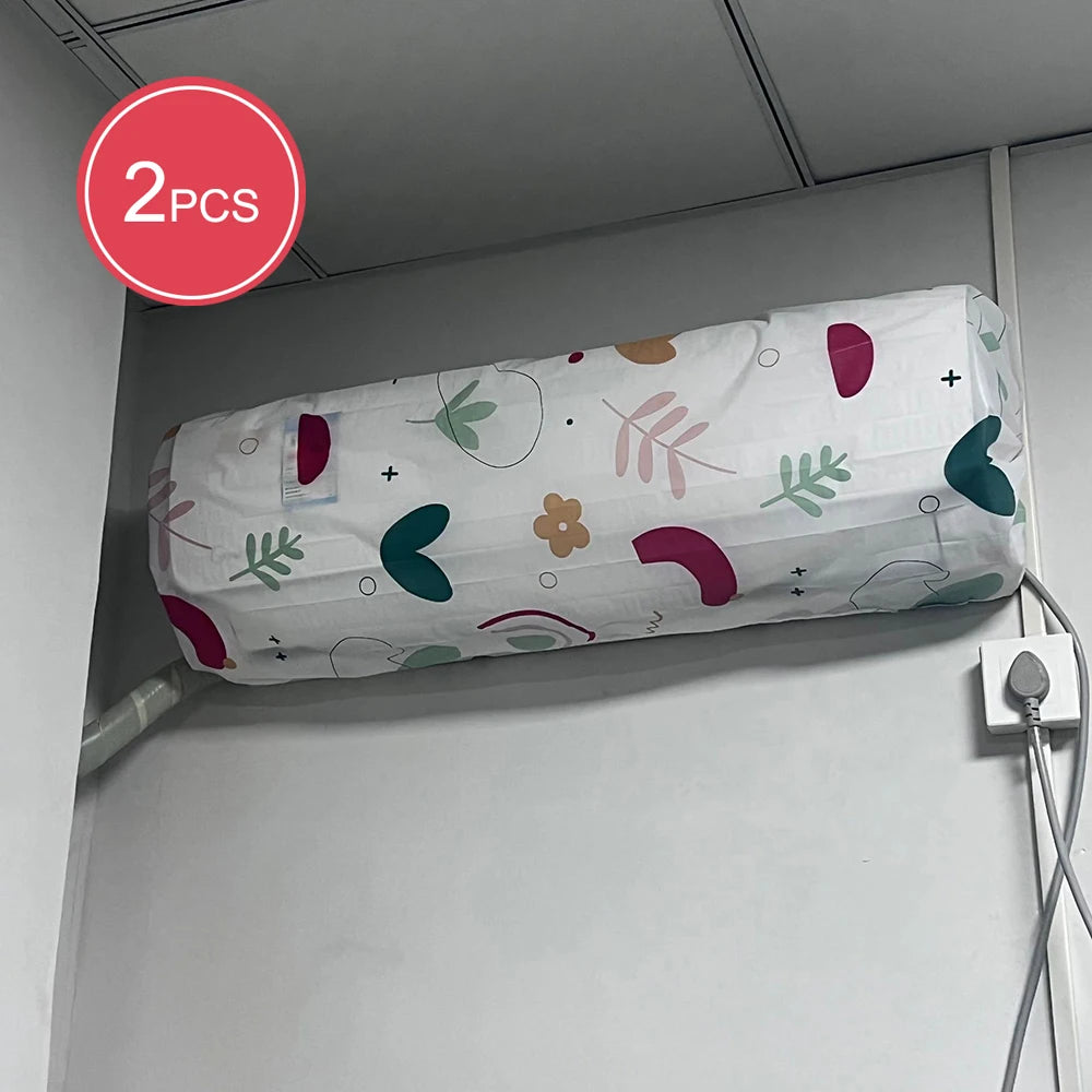 2pcs Air Conditioner Dust Cover Wall Mounted Fan Universal Minimalist