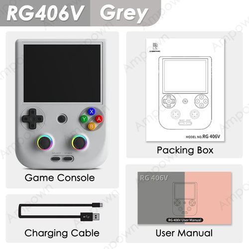 ANBERNIC RG406V Handheld Game Console 4" IPS Touch Screen Android13