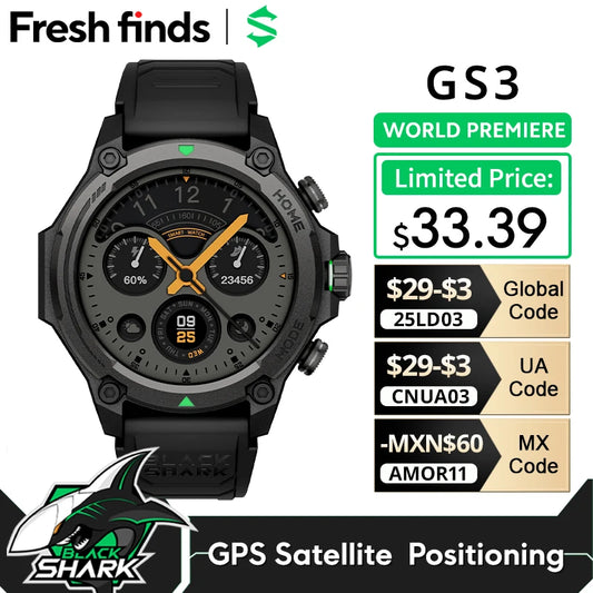 [World Premiere]Blackshark GS3 Smart Watch Global Version 1.43" AMOLED