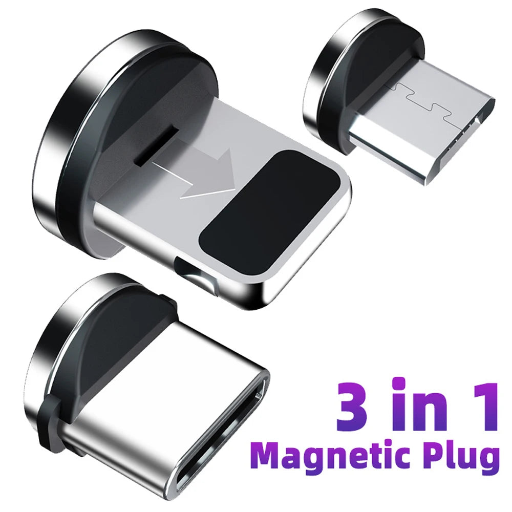 Magnetic Cable Adapter Mobile Phone Cable Micro USB Type C Dust Plugs