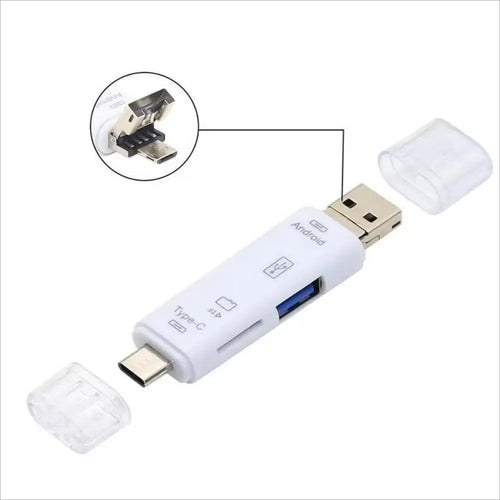 New 5 in 1 Multifunction USB 2.0 Type C USB Micro USB SD TF Memory