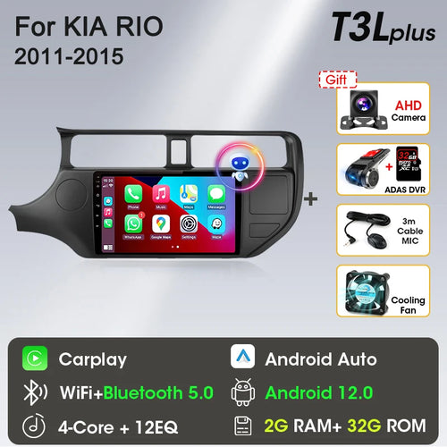 Srnubi Android 12 Car Radio for KIA K3 RIO 2011 2012 2013 2014 2015