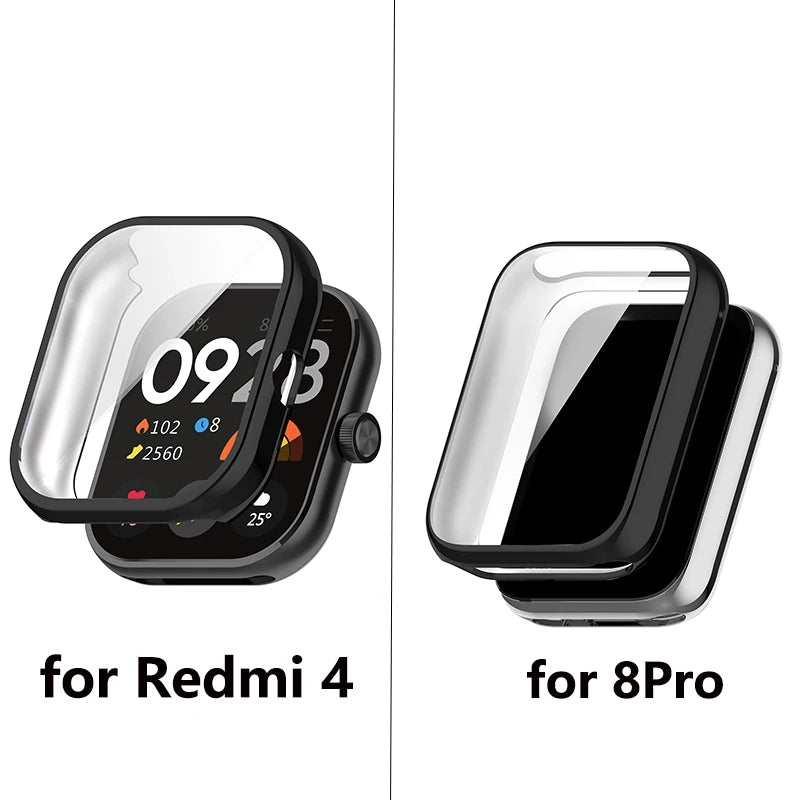 Soft Full Case+Tempered Glass For Redmi Watch 4 Protective Cases