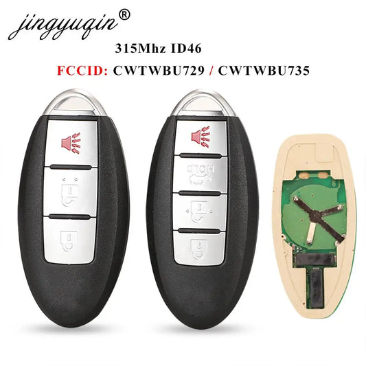 jingyuqin CWTWBU729 /CWTWBU735 Car Remote Key for Nissan Tiida Teana