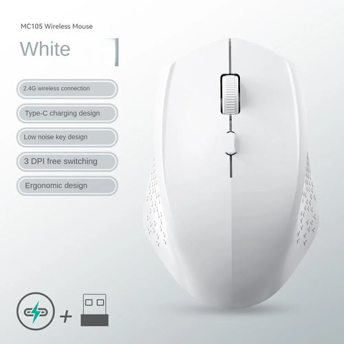 Rechargeable Bluetooth-compatible Wireless Mouse 2.4G Optical Mice