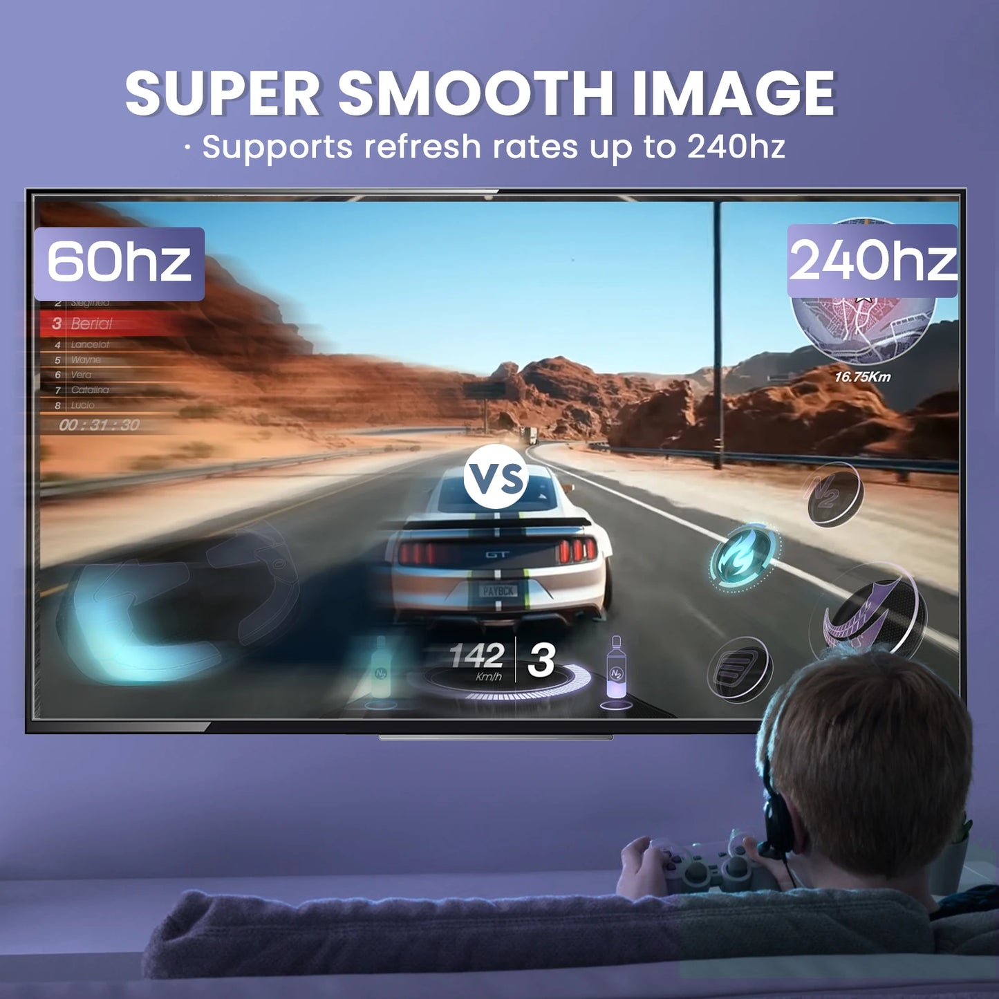 8K DP Cable DisplayPort Cable 1.4 High Speed Display Port Cord 8K@60Hz