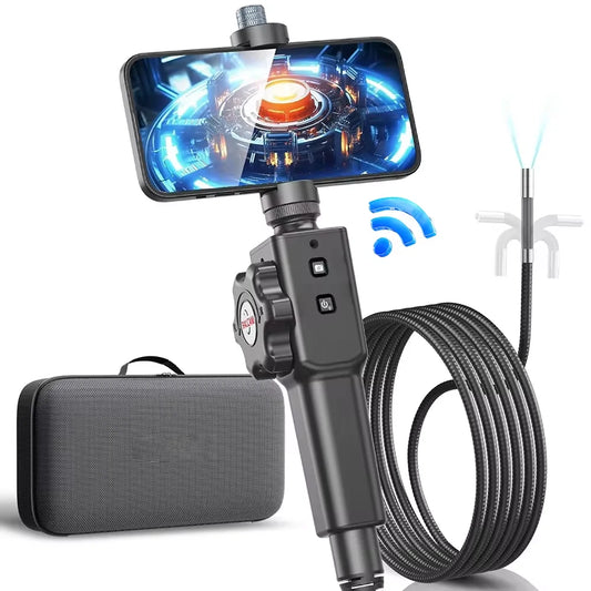 Two-Way 180° Articulating Borescope Camera 8.5MM /6.2MM Endoscope