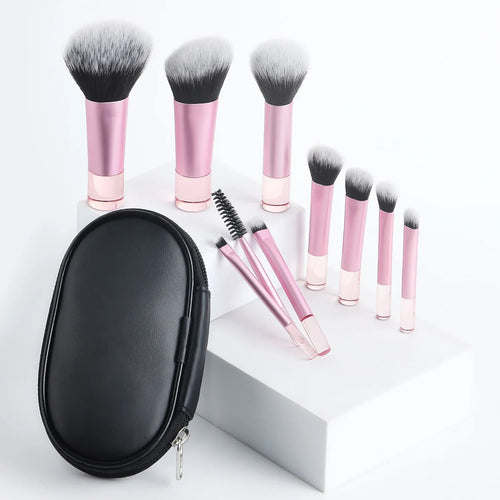 10pcs Mini Makeup Brush Set Powder Eyeshadow Foundation Blush Blender