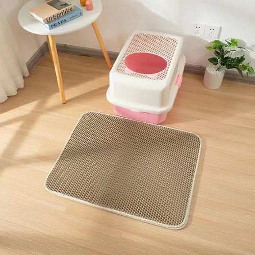 Cat Litter Mat EVA Double Layer Cat Litter Mat Cat Litter Basin Sand