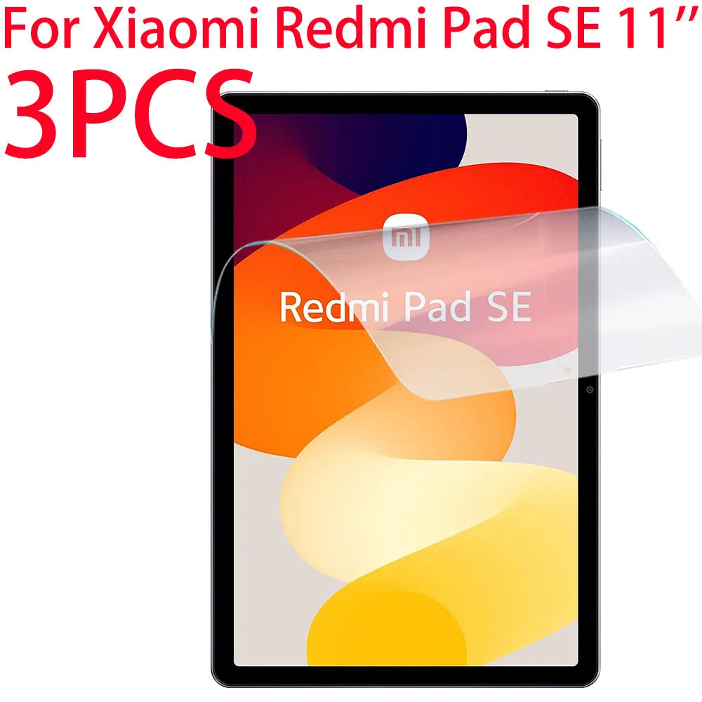 3 Packs PET Soft Film Screen Protector For Xiaomi Redmi Pad SE 11 inch