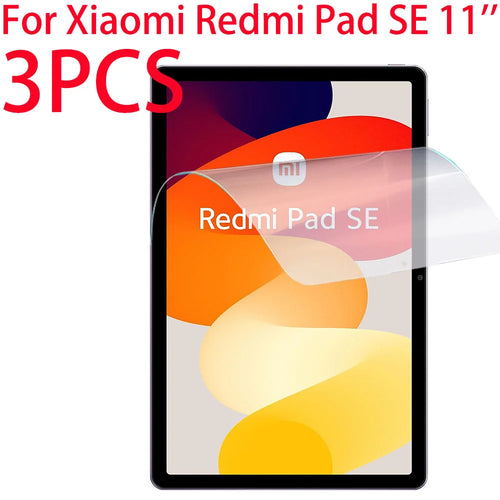 3 Packs PET Soft Film Screen Protector For Xiaomi Redmi Pad SE 11 inch