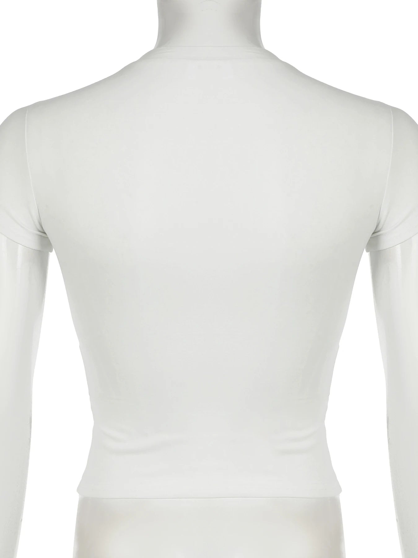 IAMSURE Dark Printed Cropped T Shiirt Gothic Casual Slim O-Neck Short