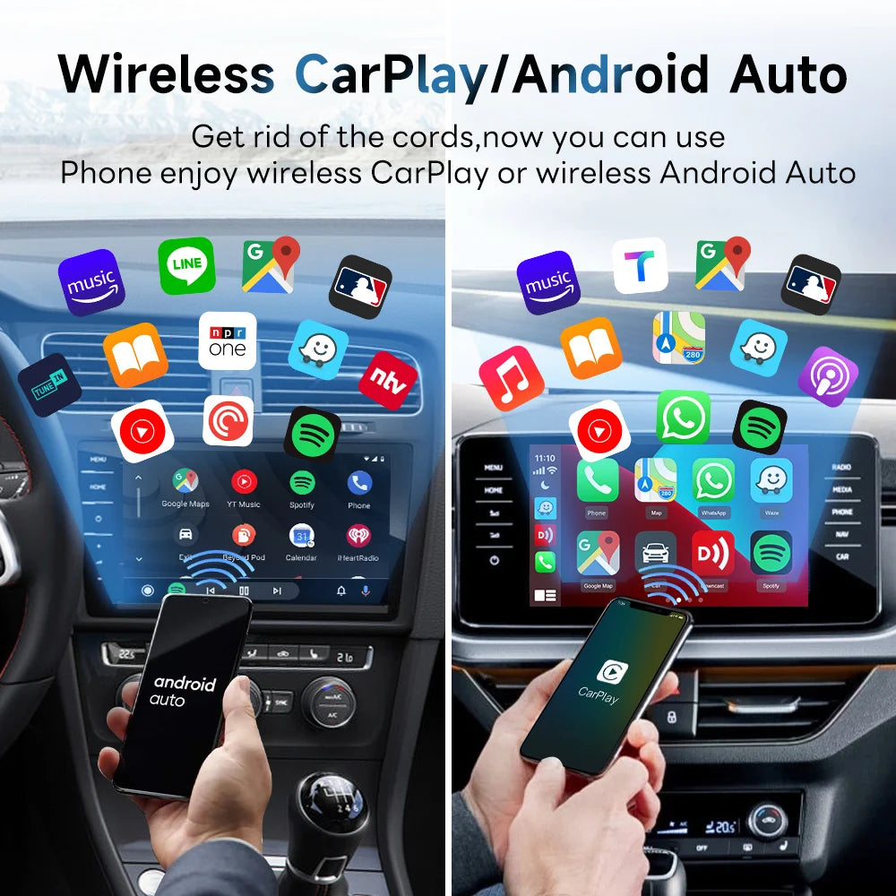 CarlinKit 5.0 2air Mini Wireless Android Auto Wired To Wireless