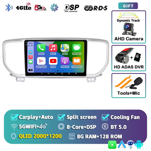 Android 14 Car Multimedia Radio For KIA Sportage 4 2016 2017 2018 2019