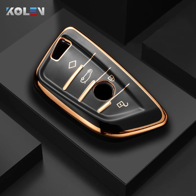 Fashion TPU Car Remote Key Case Cover Shell Fob For BMW X1 X3 X5 X6 X7