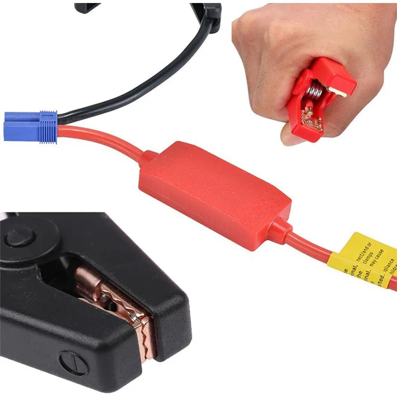 Jump Starter Cable with Clamps Booster Cable with EC5 Plug Connector