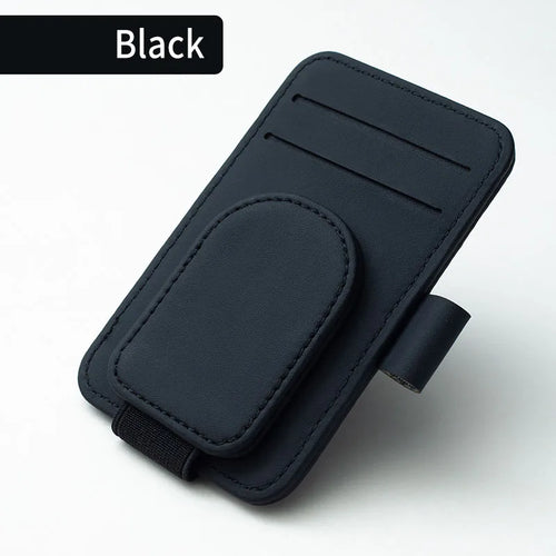 Creative Car Interior Leather Car Glasses Clip Multifunctional