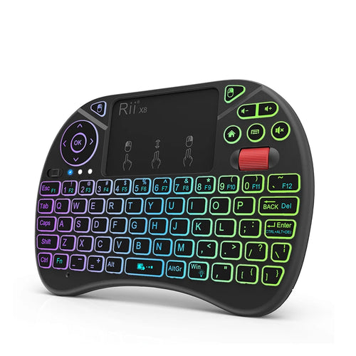 Mini keyboard Rii X8 2.4GHz Wireless keyboard with Touchpad Backlit