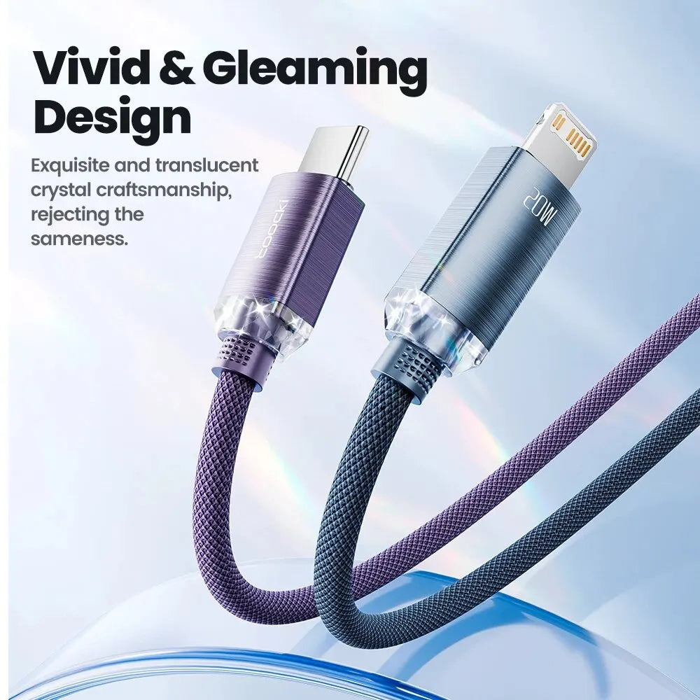 Toocki USB C to Lightning Cable for iPhone 14 13 12 11 Pro Max Mini 8