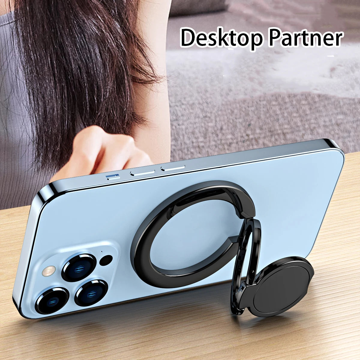 Strong Magnetic Mobile Phone Finger Ring Holder for MagSafe