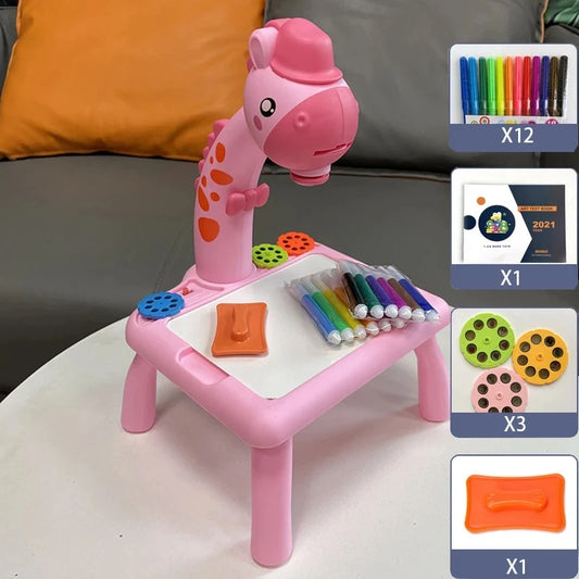 Proyector Led para niños, mesa de dibujo de arte, juguetes para niños,