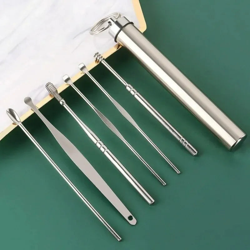 Ear Pick Six-piece Set Ear Cleaning Ear Picking Earpick Convenient