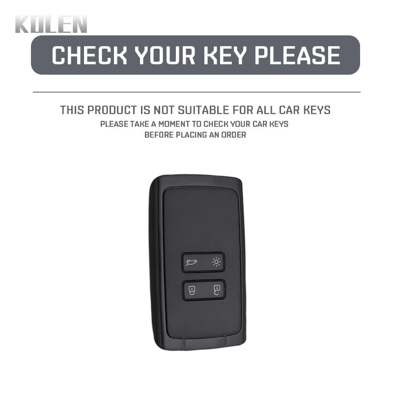 TPU Car Card Key Case Cover Shell Fob For Renault Koleos Captur Megane