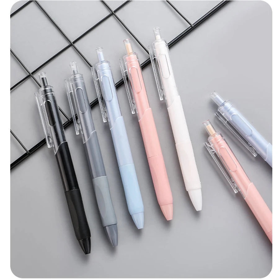 5 pcs gel pen ins smooth press quick-drying  0.5mm black pen ballpoint