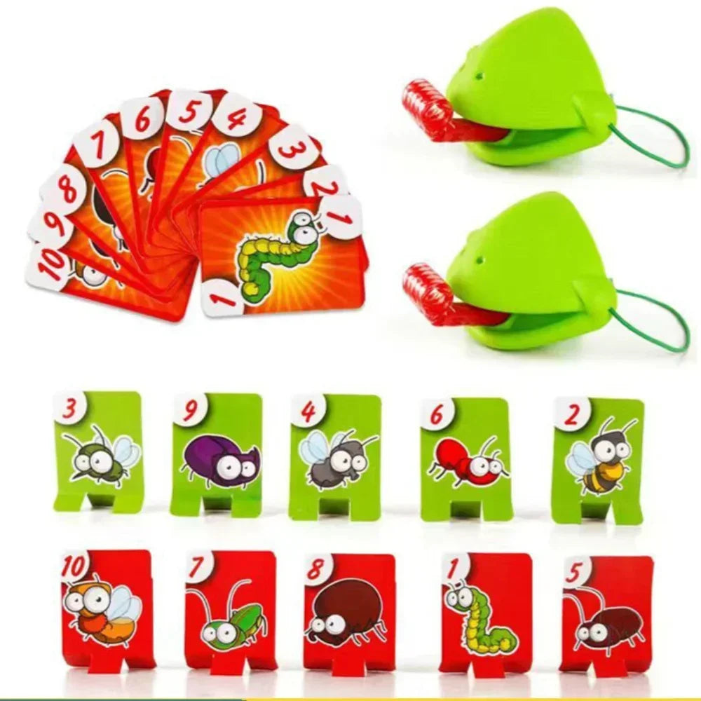 Funny Lizards Mask Toy Frog Tongue-Sticking TikTok Same Two-player