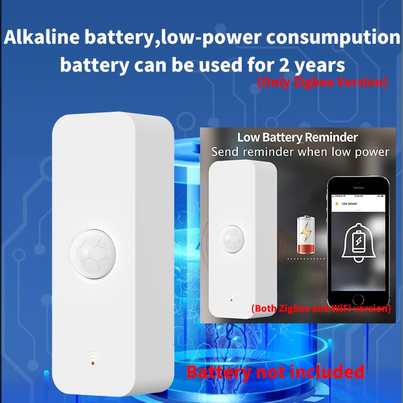 Tuya WiFi Zigbee PIR Motion Sensor Smart Home Human Body Infrared