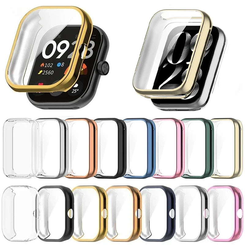 Soft Full Case+Tempered Glass For Redmi Watch 4 Protective Cases