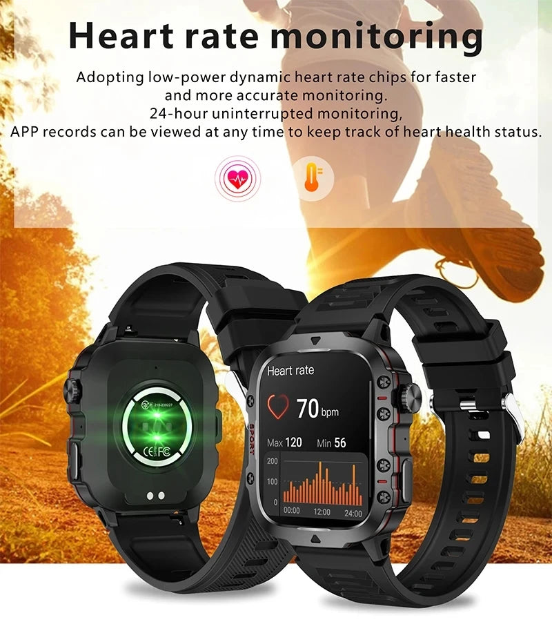 For Xiaomi Military Smart Watch Men IP68 GPS Outdoor 100+Sports