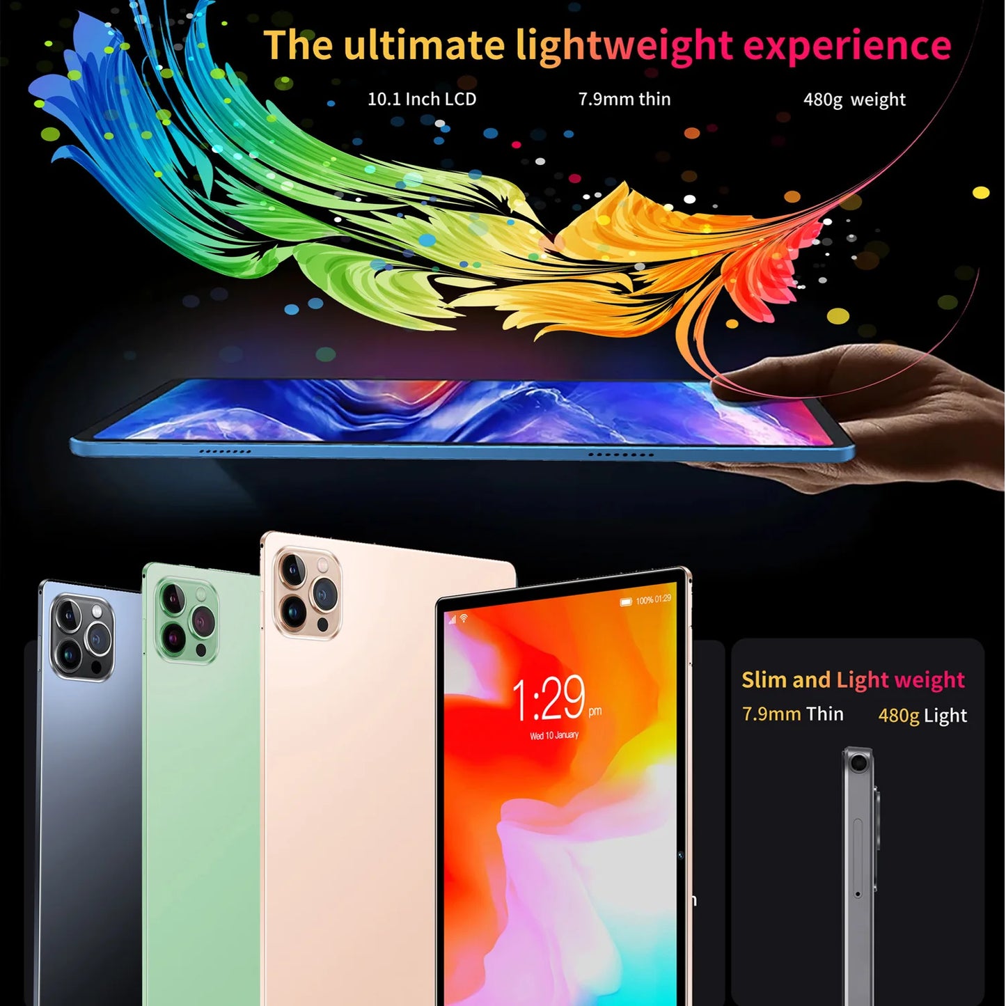 2024 New Original P37 Tablet 10.1-inch Android Global Edition Octa