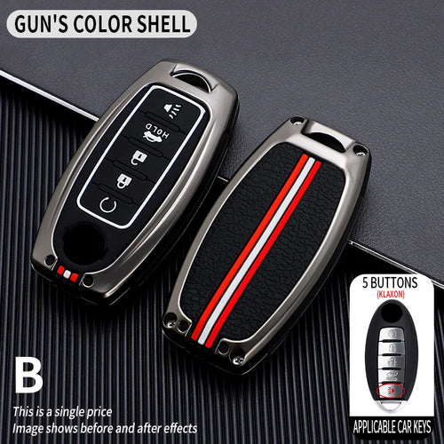 Key Fob Cover with Keychain Lanyard for Nissan Altima Sentra Maxima