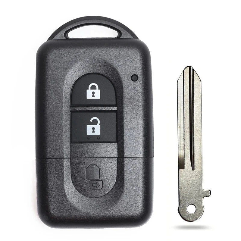 Car Keyless Entry Remote Key with 2 Button 433MHz ID46 Chip for Nissan