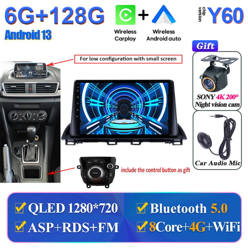 Car Multimedia Android For Mazda 3 Axela 2014-2017 2018 2019 Head Unit