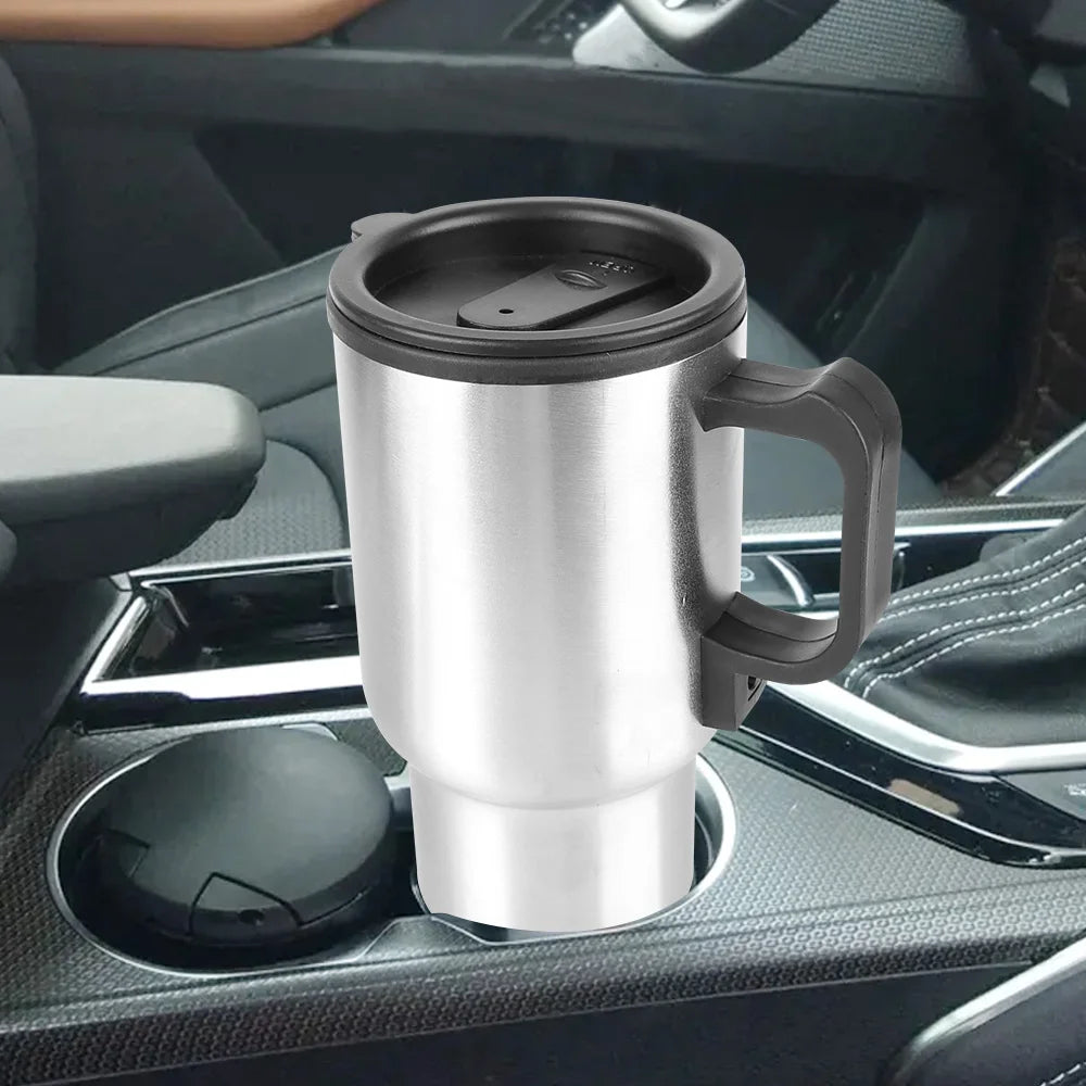 12V 450ml Electric Heating Car Kettle Water Coffee Milk Thermal Mug