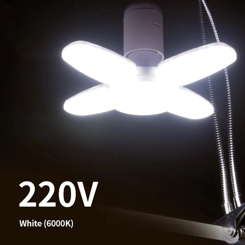 28W Fan Shape LED Bulb E27 LED Lamp Foldable 220V 110V Light Bulbs For