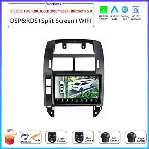 Android OS Car Radio For Volkswagen VW Polo MK4 6Q 9N 9N3 2004-2009