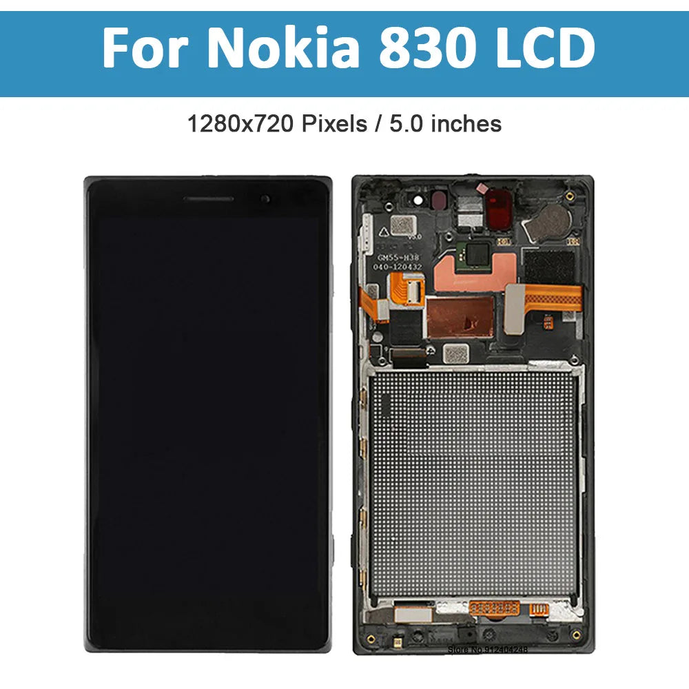 5.0'' Original lcd For Nokia Lumia 830 LCD Display Touch Screen