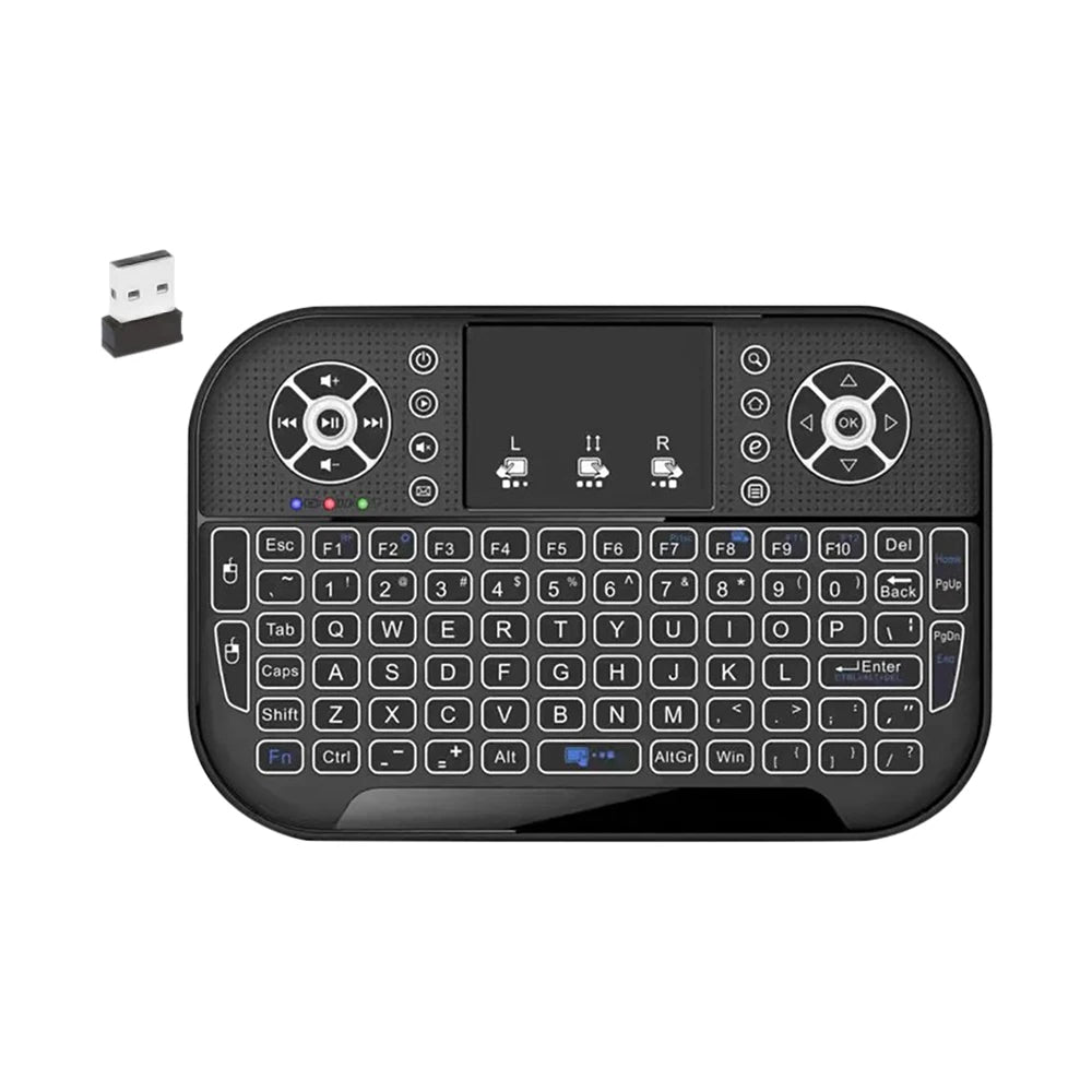 A8 Mini Bluetooth Keyboard 2.4G Dual Mode Handheld Fingerboard Backlit