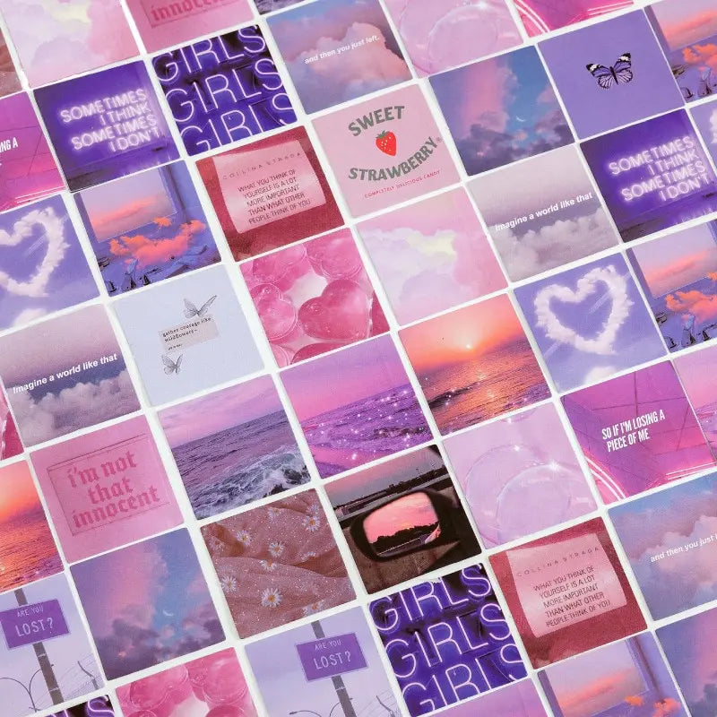 Cute Stickers Hand Account Decorative DIY Box Sticker Moonlight Love