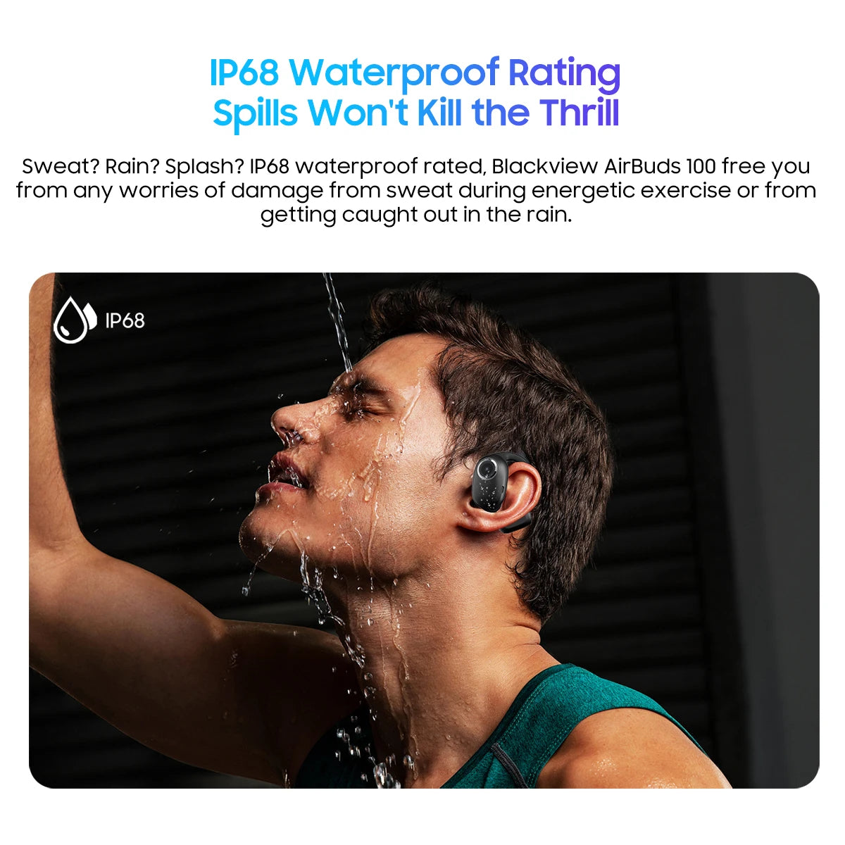 Blackview Airbuds 100 IP68 Waterproof Wireless Headset Touch Control