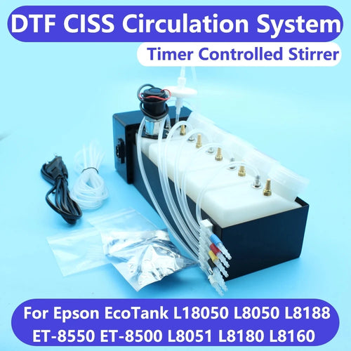 ET-8550 DTF White Ink Circulation System DTG 8550 CISS Ink Tank For