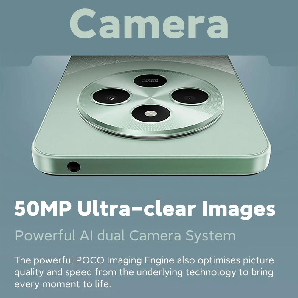 World Premiere Global Version POCO C75 6.88'' 120Hz Display Helio