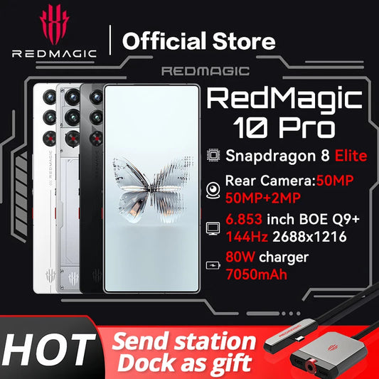 World Premiere Global Version RedMagic 10 Pro 5G Gaming Phone 6.853"