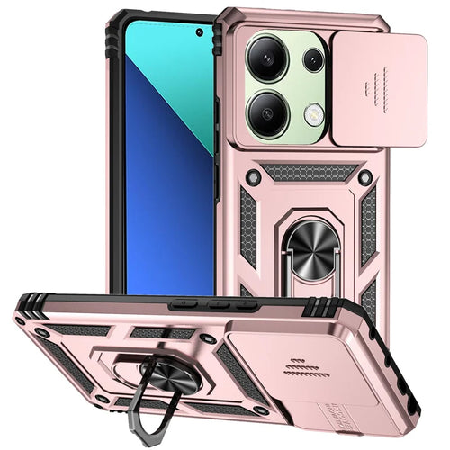 Shockproof Armor Funda For Xiaomi Redmi Note 13 Pro 5G 4G Slide Lens