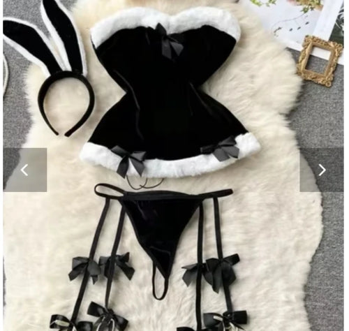 Black White Micro Bikini 2024 Brazilian Biquini Bandeau Padded Thong